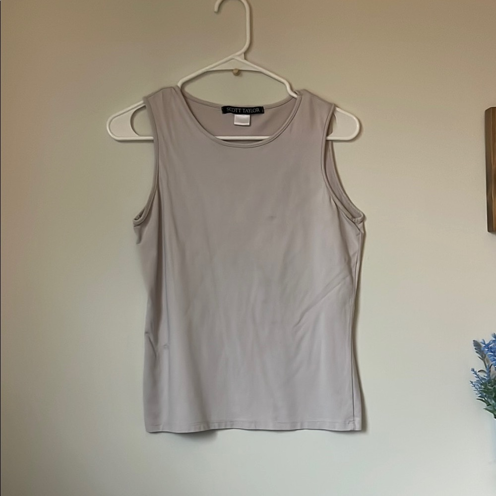 Soft Surroundings Gray Sleeveless Top